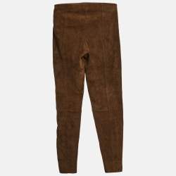Polo Ralph Lauren Brown Suede Saxony Pants XS