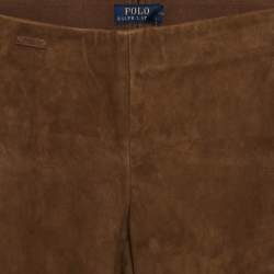 Polo Ralph Lauren Brown Suede Saxony Pants XS