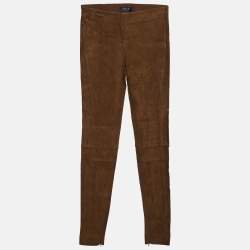 Polo Ralph Lauren Brown Suede Saxony Pants XS