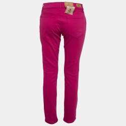 Pre Owned Polo Ralph Lauren Pink Denim Skinny Fit Jeans M Waist 29"