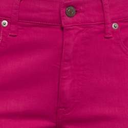 Pre Owned Polo Ralph Lauren Pink Denim Skinny Fit Jeans M Waist 29"