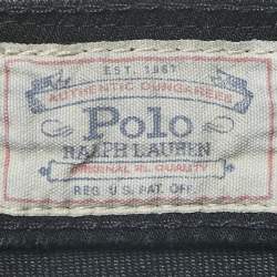 Pre Owned Polo Ralph Lauren Black Denim High Rise Skin Fit Jeans M Waist 28"