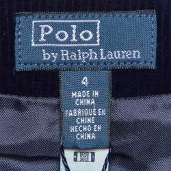 Pre Owned Polo Ralph Lauren Navy Blue Corduroy Sleeveless Vest S