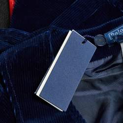 Pre Owned Polo Ralph Lauren Navy Blue Corduroy Sleeveless Vest S