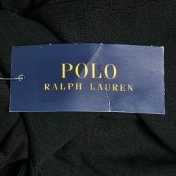 Pre Owned Polo Ralph Lauren Black Cotton Pique Skinny Polo T-Shirt XL