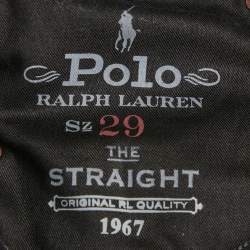 Pre Owned Polo Ralph Lauren Black Denim The Straight Jeans M 29"