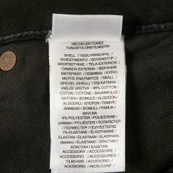 Pre Owned بنطلون جينز مستقيم دينم أسود بولو رالف لورين مقاس صغير - خصر 26 بوصة