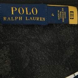 مملوكة مسبقًا Polo Ralph Lauren Black Floral Print One Shoulder Blouse S