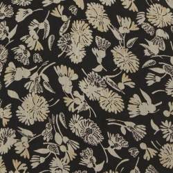 مملوكة مسبقًا Polo Ralph Lauren Black Floral Print One Shoulder Blouse S