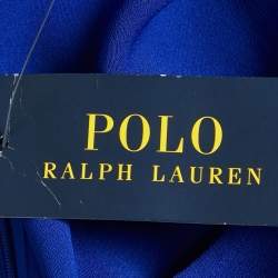 مملوكة مسبقًا Polo Ralph Lauren Blue Crepe Shift Dress L