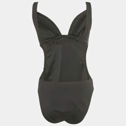 Pre Owned ملابس سباحة بولو رالف لورين جيرسي لون أسود مقاس متوسط