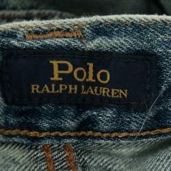 Pre Owned Polo Ralph Lauren Blue Denim Straight Fit Heritage Regular27 Jeans Waist 31