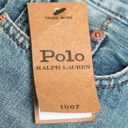 Pre Owned Polo Ralph Lauren Blue Denim Straight Fit Heritage Regular27 Jeans Waist 31