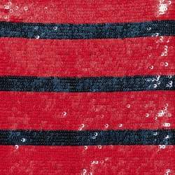 Pre Owned Polo Ralph Lauren Red & Navy Blue Sequined Tank Top S