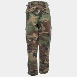 Pre Owned Polo Ralph Lauren Multicolor Camo Printed Cotton Cargo Pants XL 