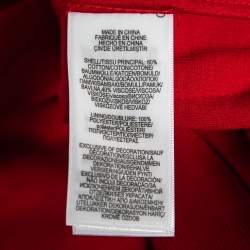 Pre Owned Polo Ralph Lauren Red Cotton Knit Blazer M