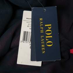 Pre Owned Polo Ralph Lauren Blue & Red Colorblock Sequined Mini Skirt M
