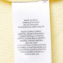 مملوكة مسبقًا Polo Ralph Lauren Yellow Cotton Sequin Embellished Polo T-Shirt L