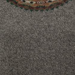 Pre Owned Polo Ralph Lauren Olive Green Wool Knit Long Sleeve Sweater L