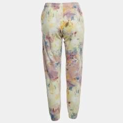 مملوكة مسبقًا Polo Ralph Lauren Multicolor Tie-dye Cotton Drawstring Joggers XS