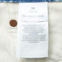 Pre Owned Polo Ralph Lauren Blue Denim The Avery Boyfriends Jeans M Waist 29"