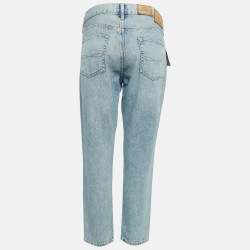Pre Owned Polo Ralph Lauren Blue Denim The Avery Boyfriends Jeans M Waist 29"
