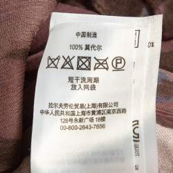 مملوكة مسبقًا Polo Ralph Lauren Pink Floral Print Silk Freaky Long Sleeve Shirt L