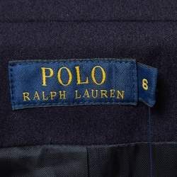 مملوكة مسبقًا Polo Ralph Lauren Navy Blue Wool Single Breasted Blazer M