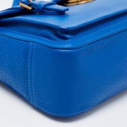 Pre Owned Polo Ralph Lauren Blue Leather Ricky Crossbody Bag