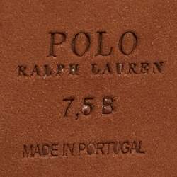 Pre Owned Polo Ralph Lauren Tan Suede Lucille Ankle Length Boots Size 38