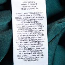 Pre Owned Polo Ralph Lauren Green Velvet Single Breasted Blazer S