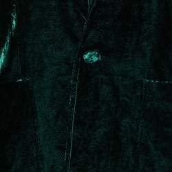 Pre Owned Polo Ralph Lauren Green Velvet Single Breasted Blazer S