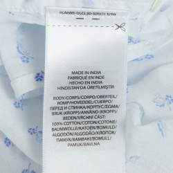 Pre Owned Polo Ralph Lauren White Floral Print Cotton Shirt M