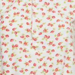 Polo Ralph Lauren White Strawberry Print Pique Cotton Playsuit XL