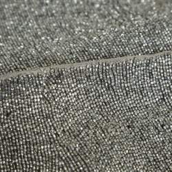 مملوكة مسبقًا تنورة ميني بولولو رالف لورين شيفون رمادي مع خرز مقاس صغير - سمول