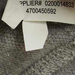 Pre Owned Polo Ralph Lauren Grey Cotton Slim Film Polo T-Shirt M