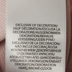 Pre Owned Polo Ralph Lauren Pink All Over Logo Cotton Pique T-Shirt Dress XL