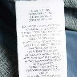 Pre Owned بنطال بولو رالف لورين صوف مزيج رمادي جيرسي سروال مقاس متوسط - ميديم