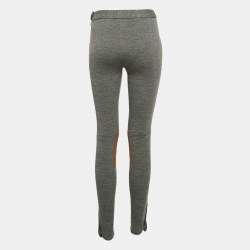 مملوكة مسبقًا Polo Ralph Lauren Grey Wool Blend Knit Breeches Pants S