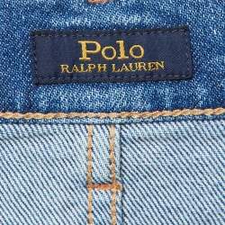 Polo Ralph Lauren Blue Denim Raw Edged Jeans M Waist 29"