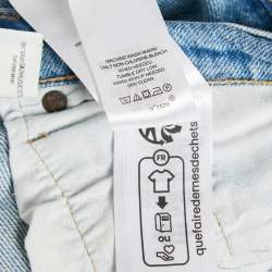 مملوكة مسبقًا Polo Ralph Lauren Blue Patchwork Denim Boyfriend Jeans L Waist 36"