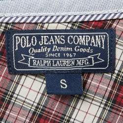 مملوكة مسبقًا Polo Ralph Lauren Black Cotton Logo Applique Zip-Up Cardigan S