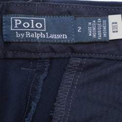 Polo Ralph Lauren Navy Blue Stretch Fabric The Slim Chino Trouser S