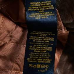 Polo Ralph Lauren Kids Brown Leather Zip-Up Jacket XL 18 Yrs