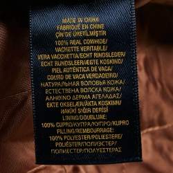 Polo Ralph Lauren Kids Brown Leather Zip-Up Jacket XL 18 Yrs