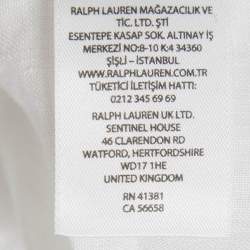 Pre Owned Polo Ralph Lauren White Linen Relaxed Fit Shirt S