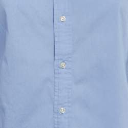 مملوكة مسبقًا Polo Ralph Lauren Blue Cotton Classic Fit Shirt S