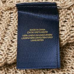 Pre Owned Polo Ralph Lauren Beige Linen Knit Sweater S