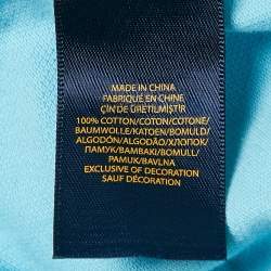 Polo Ralph Lauren Blue Logo Embroidered Cotton Polo T-Shirt XL