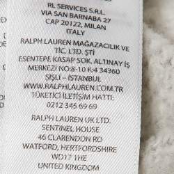 مملوكة مسبقًا Polo Ralph Lauren Grey Polo Bear Print Cotton Sweatshirt L